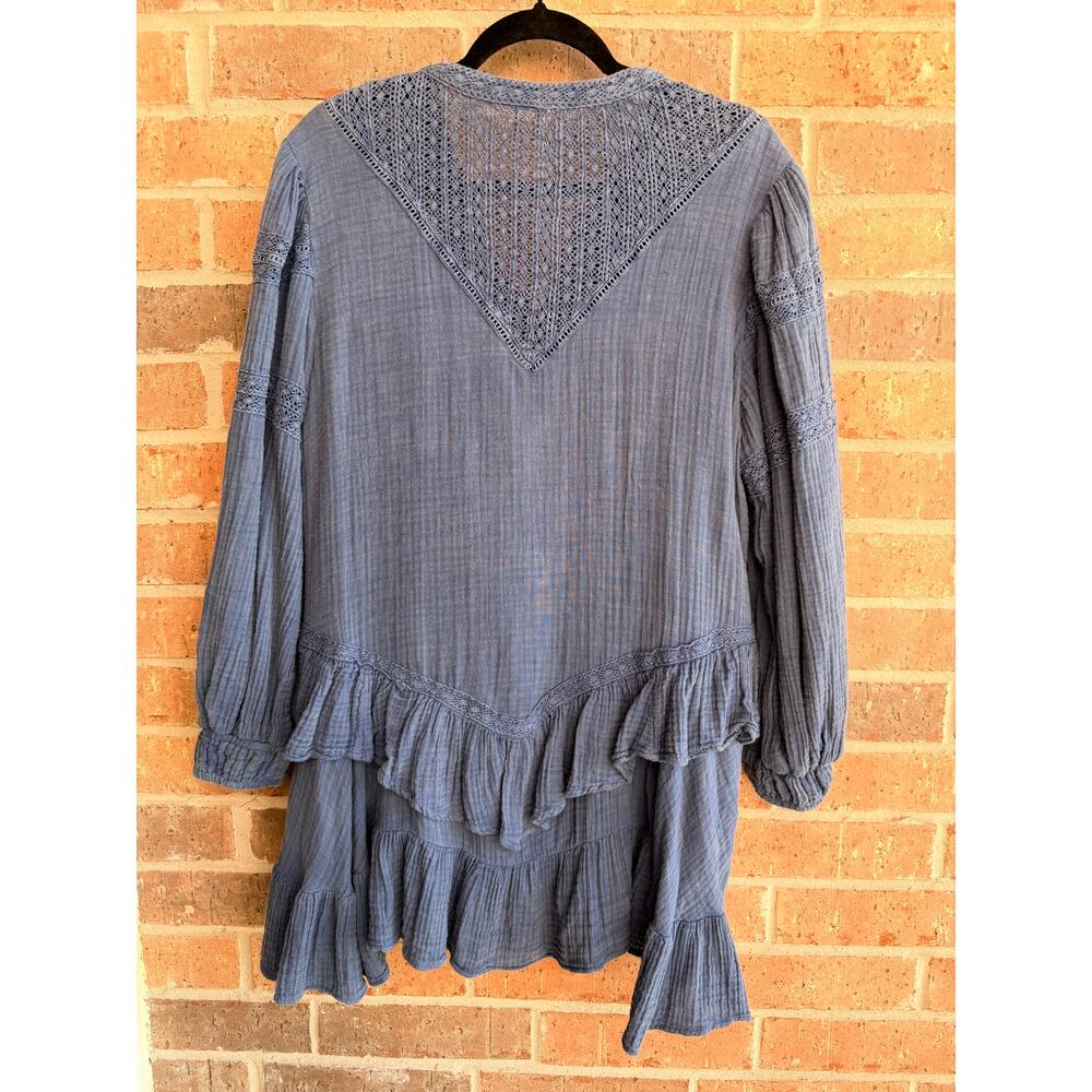 Free people Big Dipper Denim Mini Dress Size Medium NWT - Picture 4 of 7